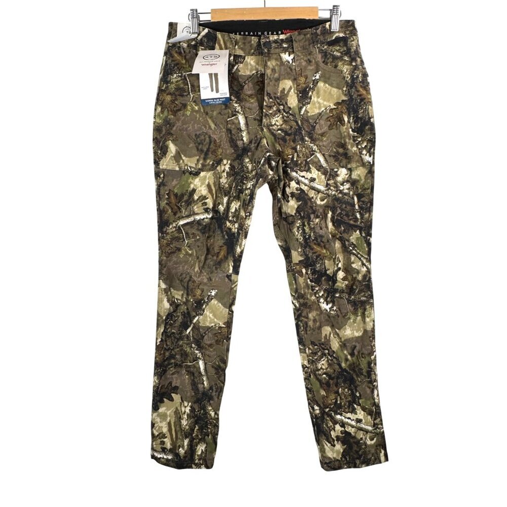 Wrangler Women's Slim‎ Fit High-Rise ATG Canvas Pants hiking sz 10